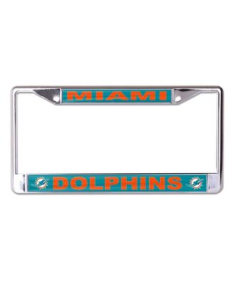 Miami Dolphins Team Logo S/L Metal License Plate Frame