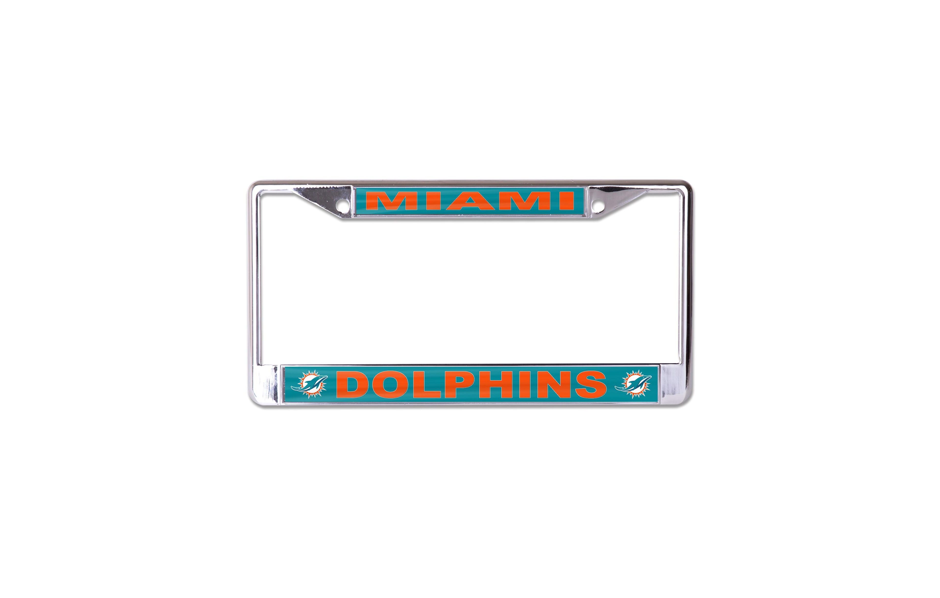 Wincraft Miami Dolphins Team Logo S/L Metal License Plate Frame
