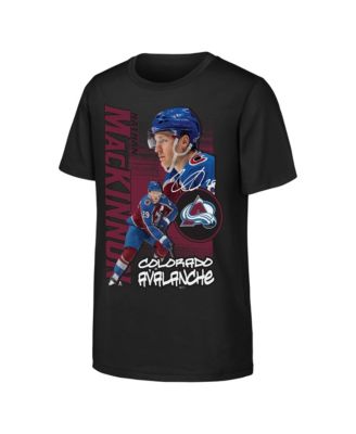 Big Boys and Girls Nathan MacKinnon Black Colorado Avalanche Playmaker T-Shirt