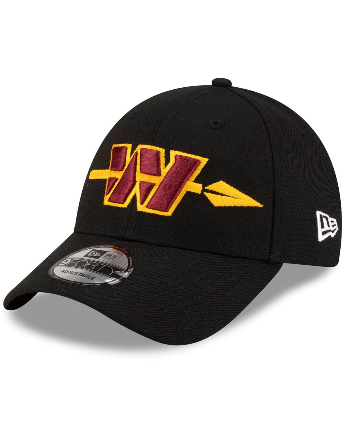New Era Men's Black Washington Commanders Alternate 9FORTY Adjustable Hat