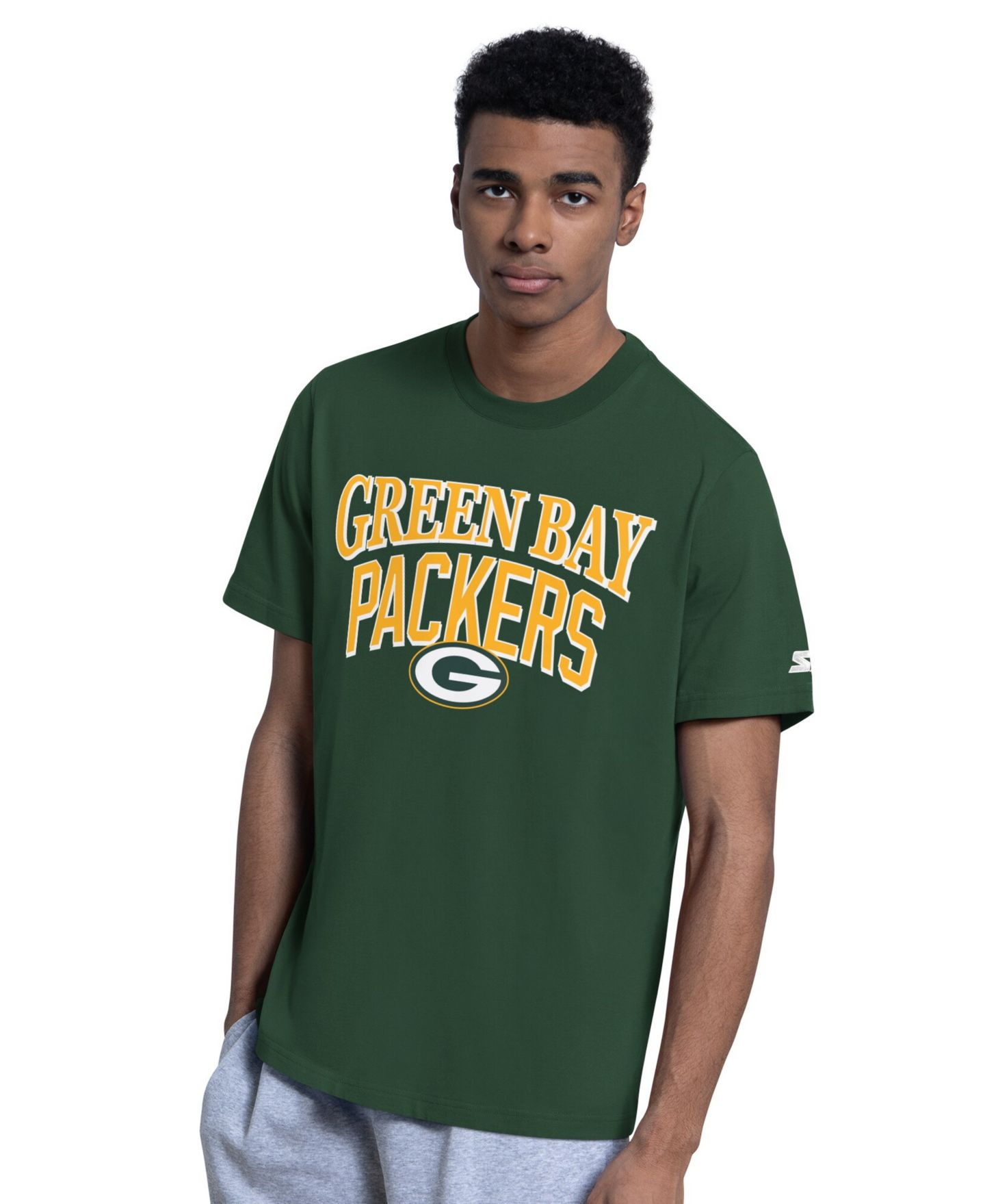 Мужские футболки Starter 2-Pack Green/Gray Green Bay Packers Logo — фото 5