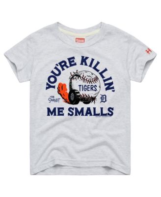 Big Boys and Girls Ash Detroit Tigers x The Sandlot Tri-Blend T-Shirt