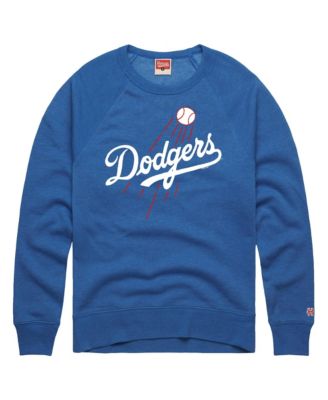Men's Royal Los Angeles Dodgers Cooperstown Collection Raglan Tri-Blend Sweatshirt