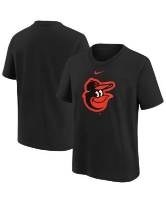Big Boys and Girls Black Baltimore Orioles Large Logo T-Shirt