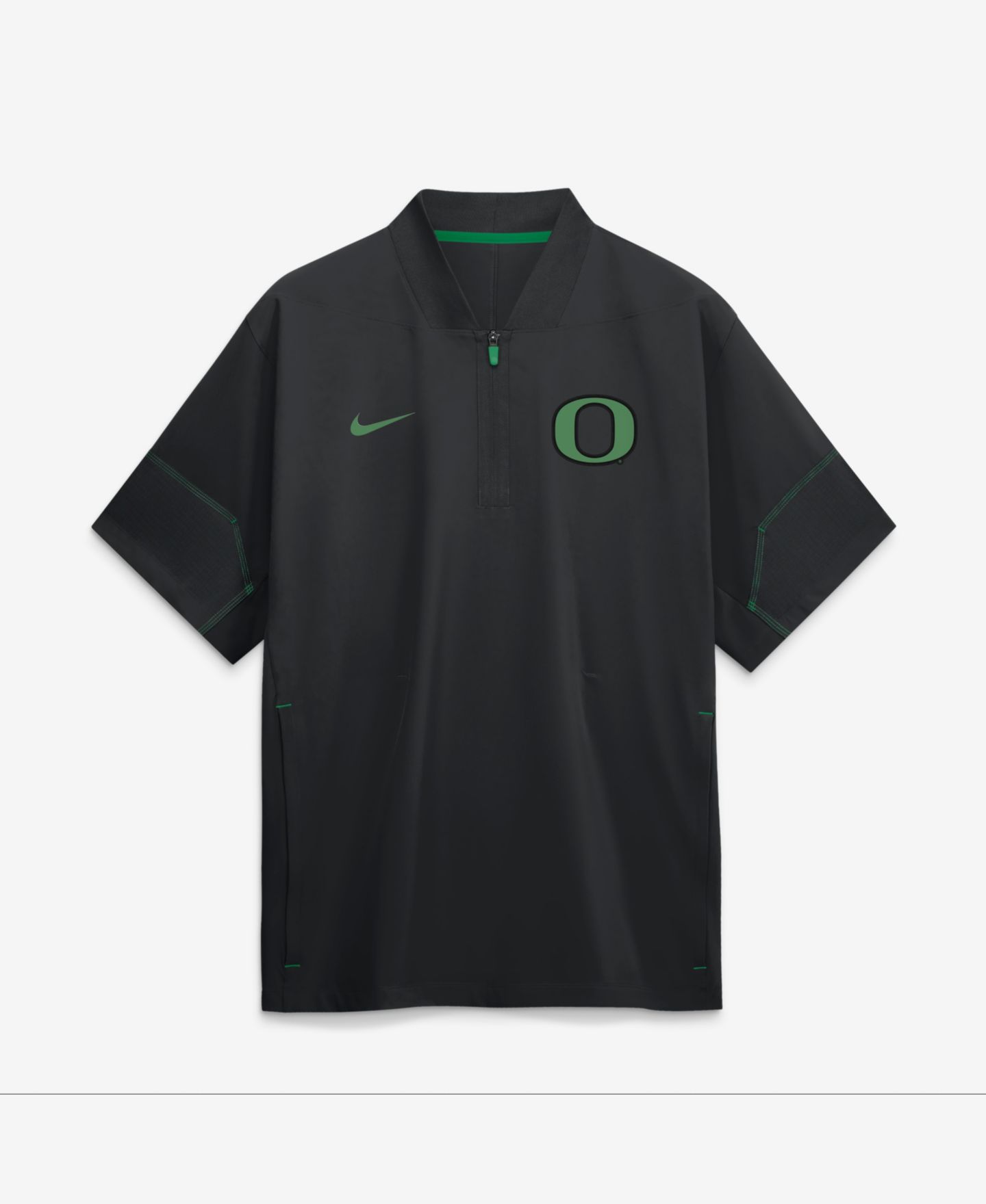Мужская куртка Nike Black Oregon Ducks 2026 Sideline Short Sleeve Quarter-Zip Coach — фото 1