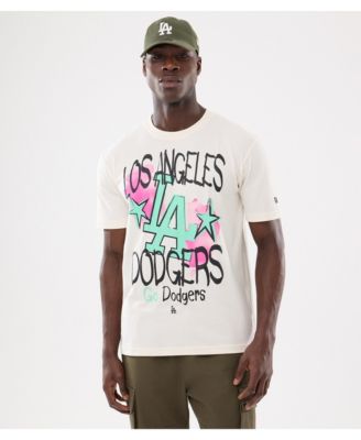 Men's Cream Los Angeles Dodgers Lifestyle Punk Core T-Shirt