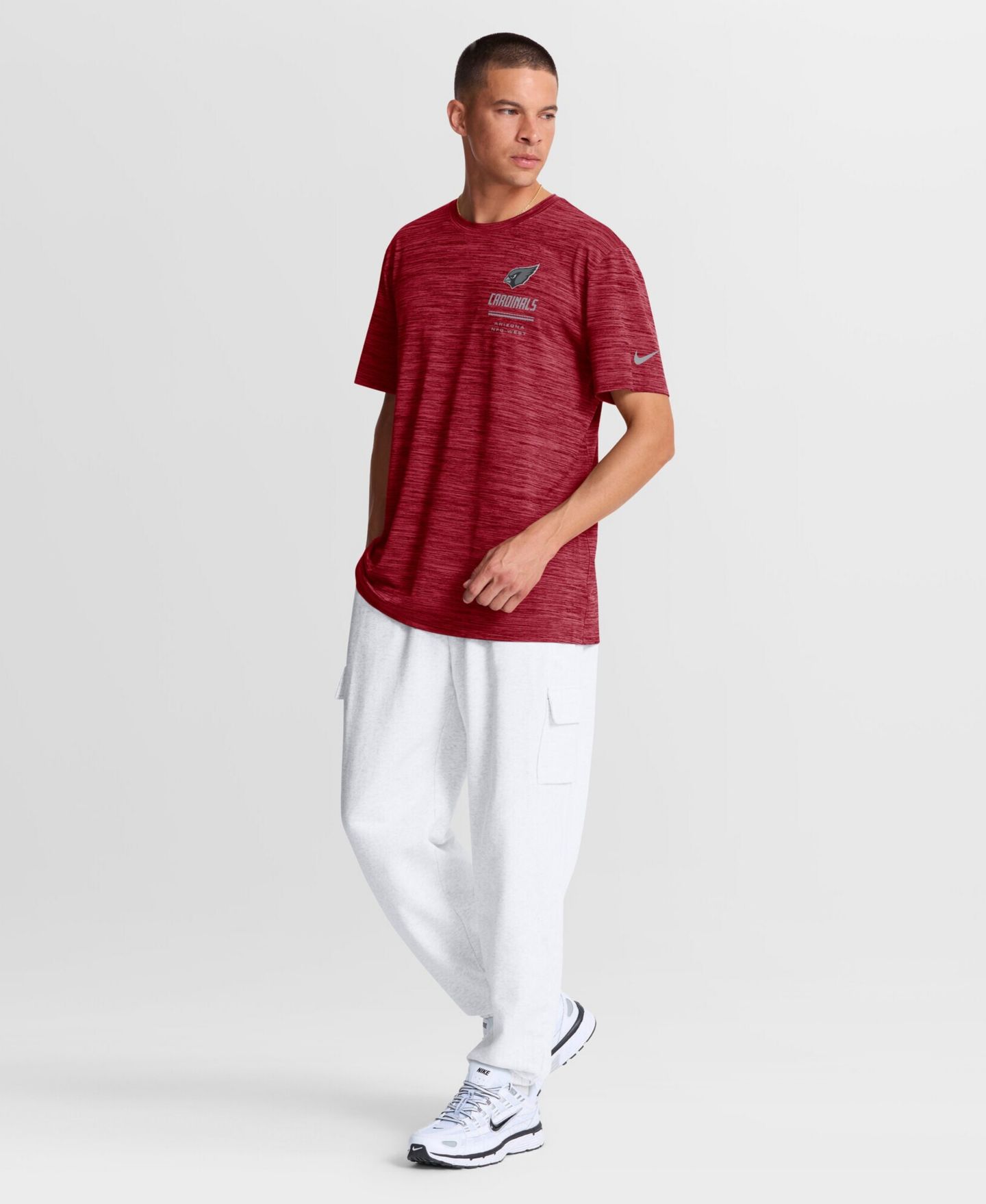 Мужская футболка Nike Cardinal Arizona Cardinals Sideline Double Covered Dri-FIT Velocity — фото 4