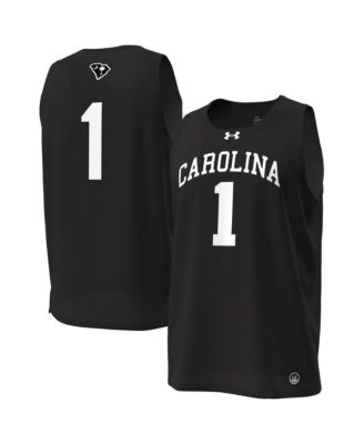 Men's Black South Carolina Gamecocks 1 Replica Basketball Jersey