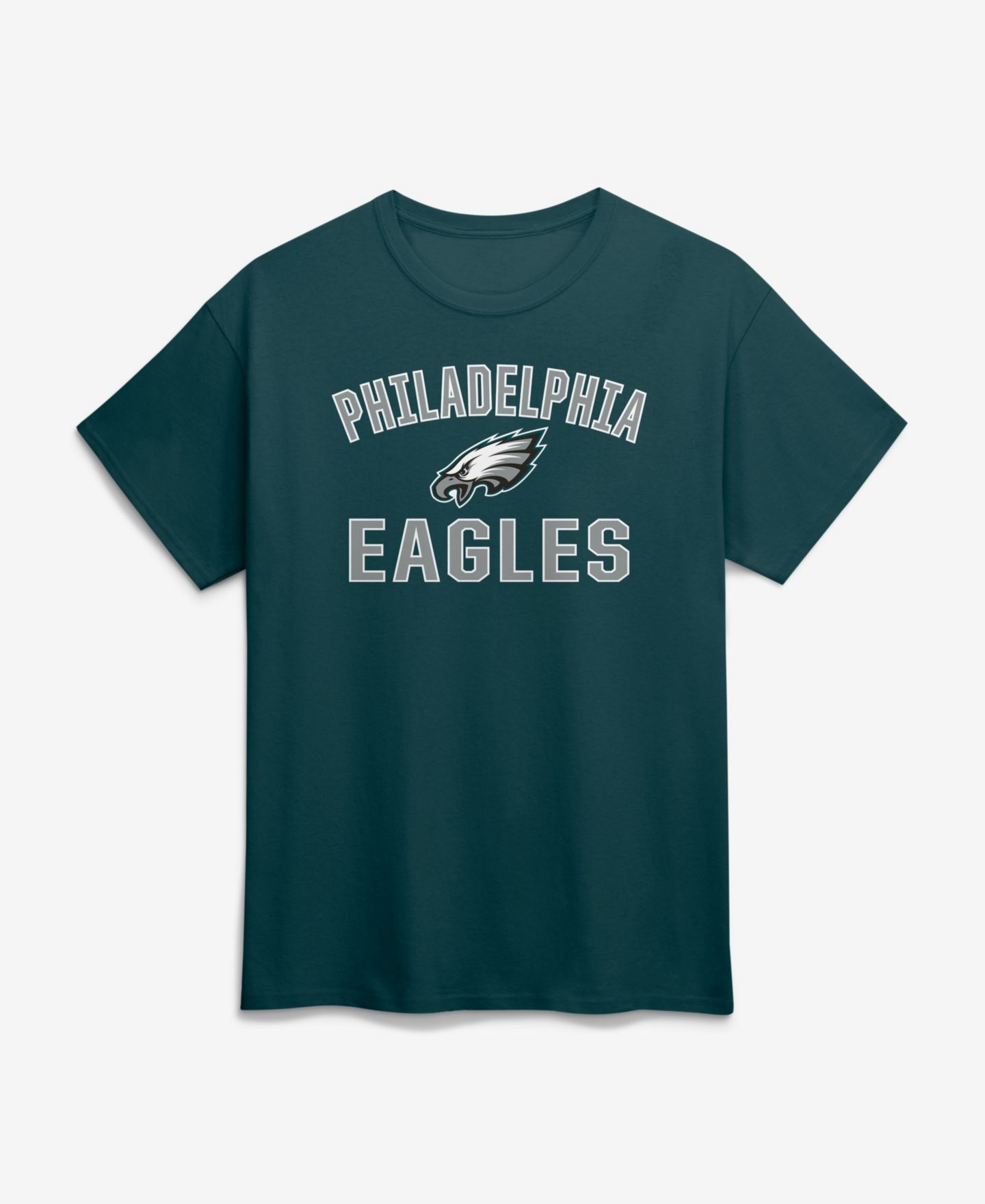 Мужская футболка Logo Athletic Midnight Green Philadelphia Eagles Cotton Victory Arch — фото 1