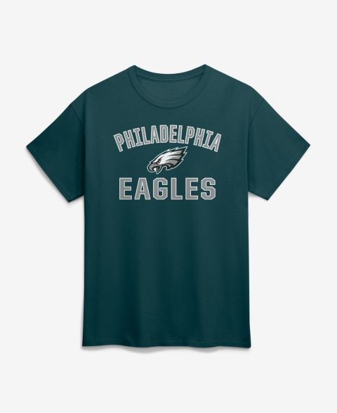 Мужская футболка Logo Athletic Midnight Green Philadelphia Eagles Cotton Victory Arch