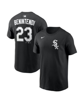Men's Andrew Benintendi Black Chicago White Sox Name & Number T-Shirt