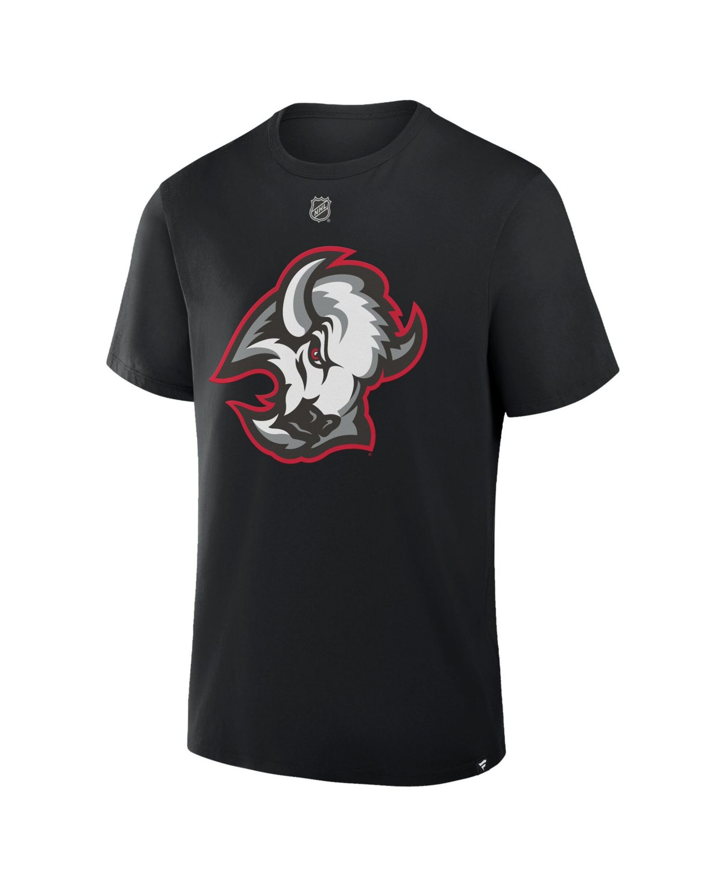 Мужская футболка Fanatics Tage Thompson Black Buffalo Sabres Authentic Stack Name & Number — фото 3