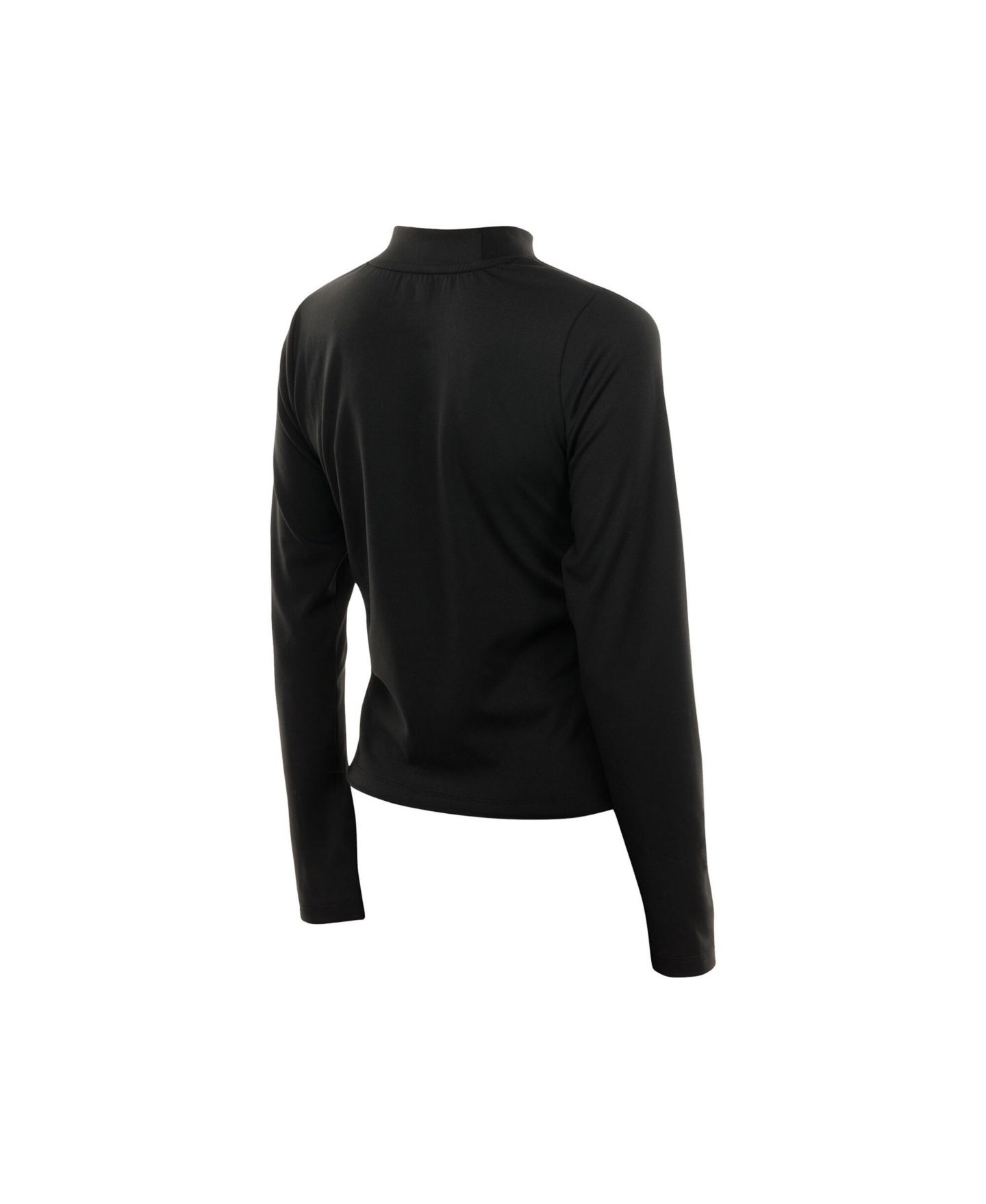 Женская футболка New Era Black WNBA Glam Game Mock Neck Long-Sleeve — фото 4