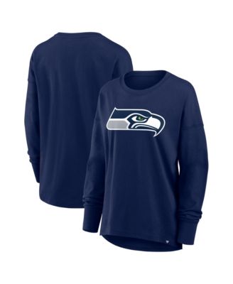 Women's College Navy Seattle Seahawks Essential Long Sleeve T-Shirt