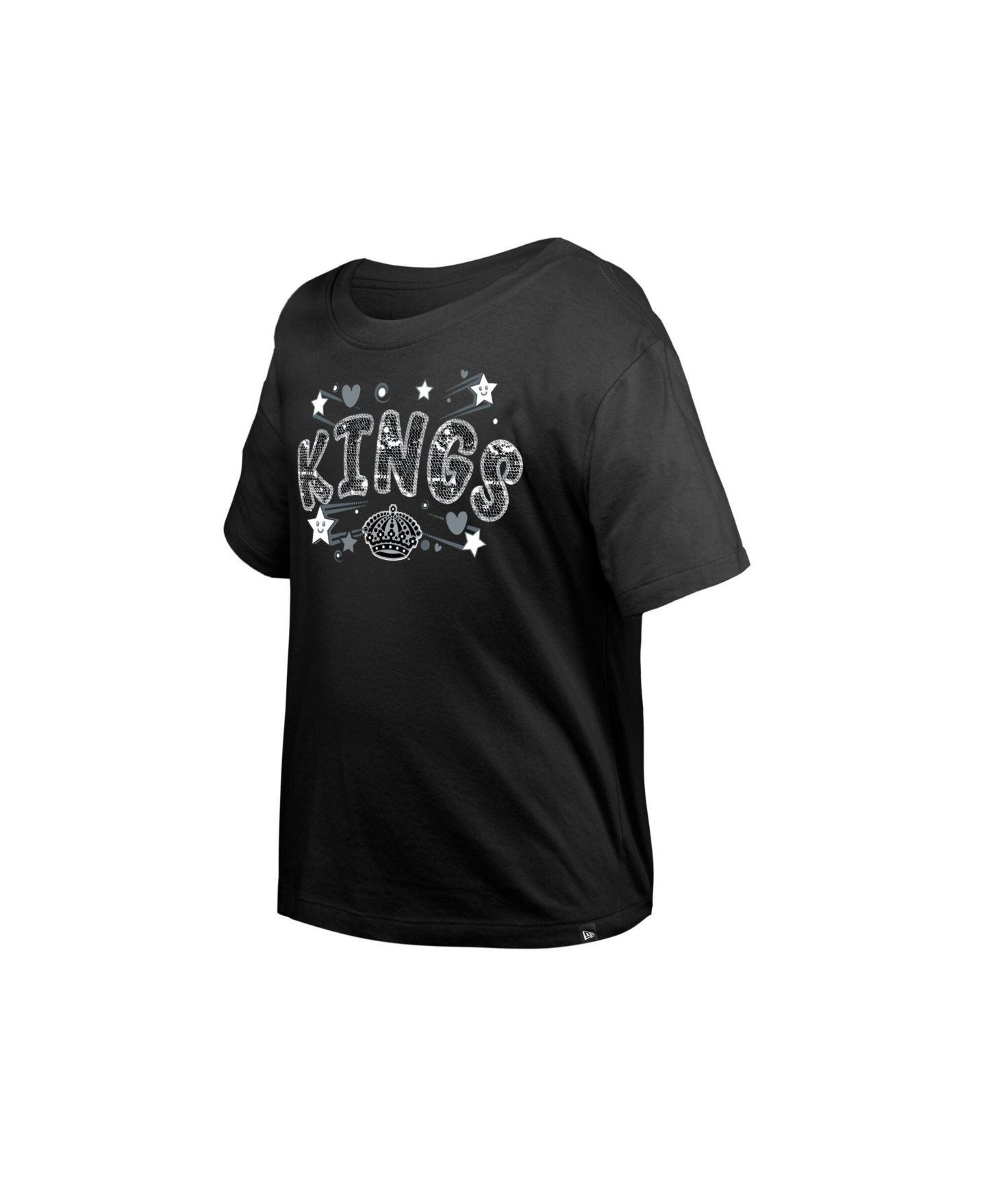 Детская футболка New Era Black Los Angeles Kings Flip Sequin — фото 2
