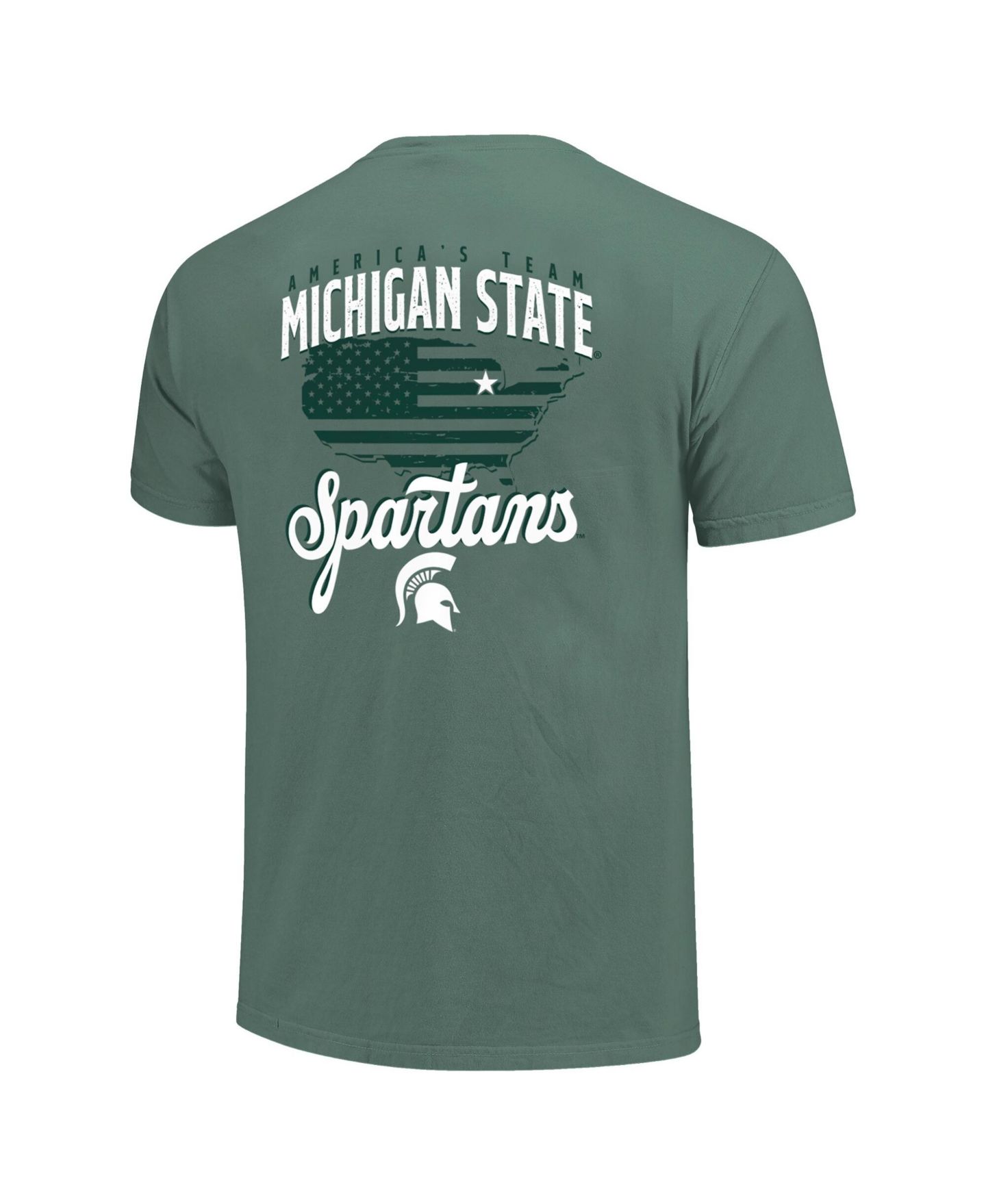 Мужская футболка Image One Green Michigan State Spartans America's Team — фото 2