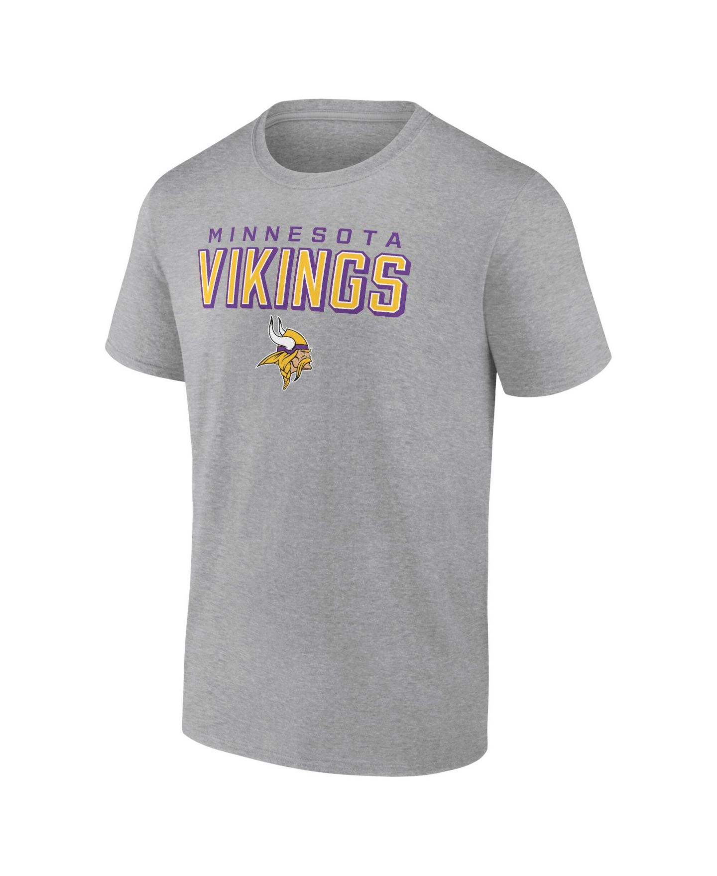 Мужская футболка Fanatics Mto Label Heather Gray Minnesota Vikings Swagger — фото 3