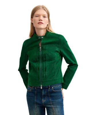 Women's Short Faux Leather Jacket