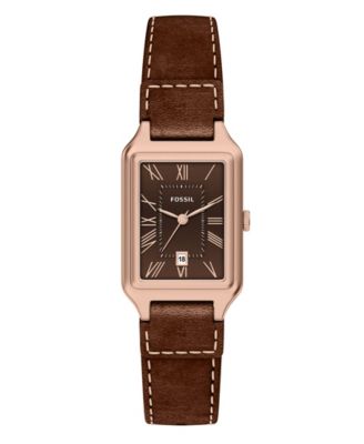 Women's Raquel Three-Hand Date Brown Leather Watch 23mm