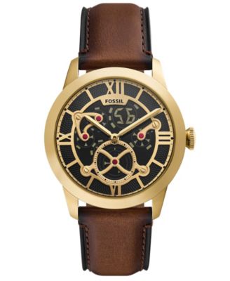 Men's Townsman Big Tic Two-Tone Leather Watch 42mm