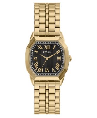 Men's Harlow Three-Hand Gold-Tone Stainless Steel Watch 33mm