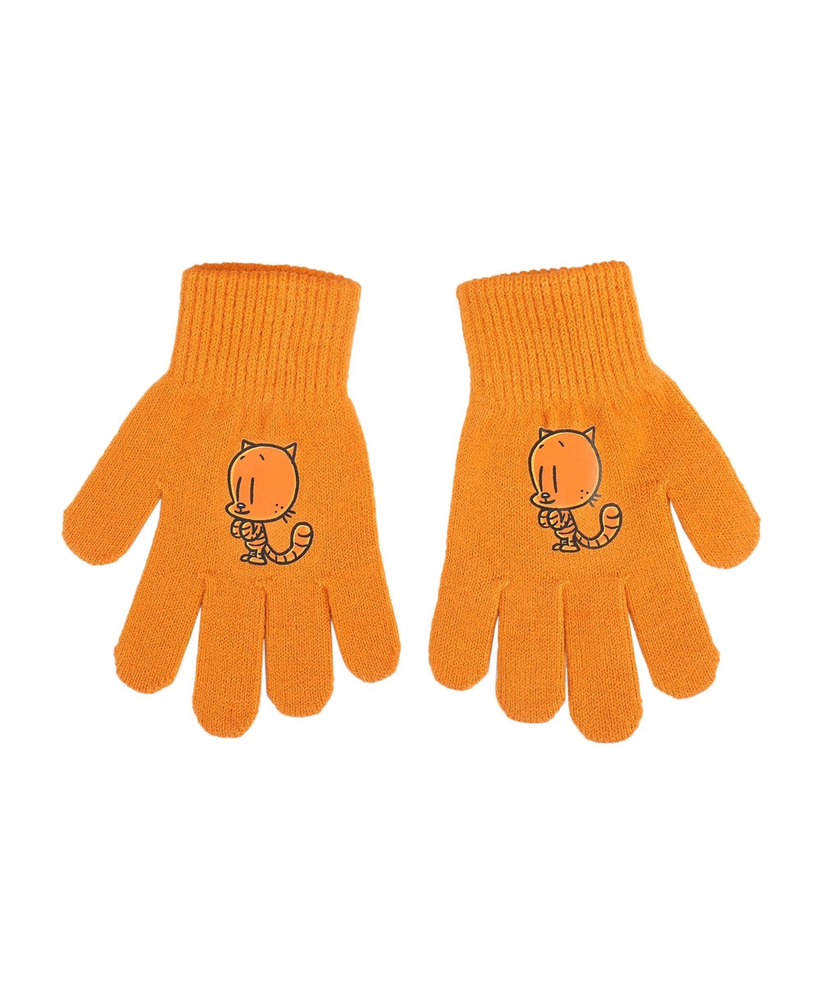 Dog Man Petey the Cat Youth Cuff Hat And Knit Gloves Cold Weather Set