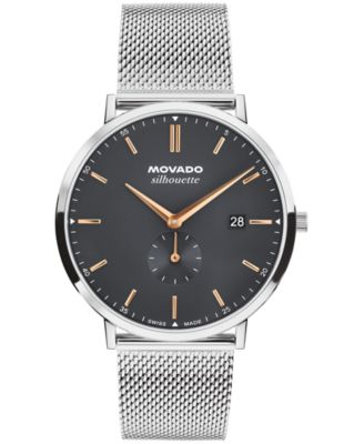 Men's Silhouette Swiss Quartz Stainless Steel Watch 40mm