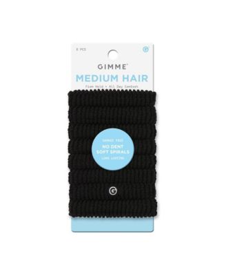 Medium Hair Spiral Phone Cord Bands No Snag Elastic Bands for All Hair Types Non Pulling Soft Ties 8 Pack