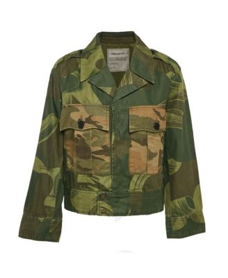 Women's Pre-Owned Zadig and Voltaire Camou Print Cotton Blend Kaleno Jacket