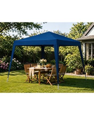 10x10 ft Pop-Up Canopy Tent with Slant Legs, Waterproof and UV Protection