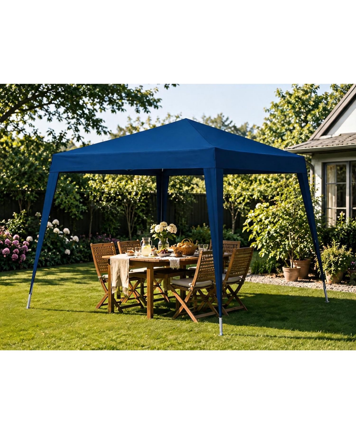 gaomon 10x10 ft Pop-Up Canopy Tent with Slant Legs, Waterproof and Uv Protection