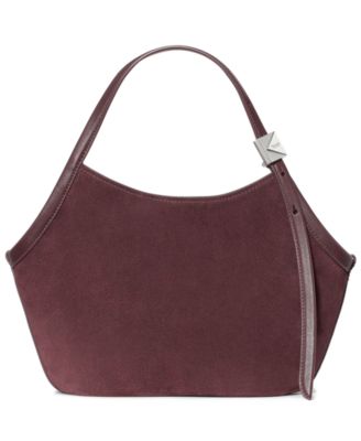 Deco Suede Small Tulip Tote Handbag
