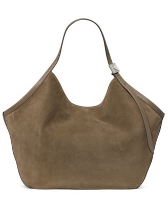 Deco Suede Extra-Large Tulip Tote Handbag
