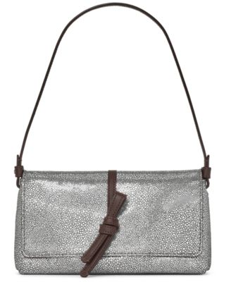 Loop Metallic Dot Small Flap Shoulder Handbag