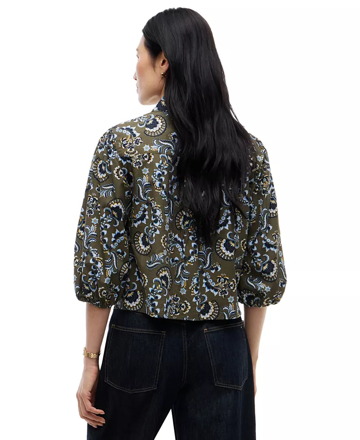 Women's Printed 3/4-Sleeve Shirt - thumbnail 3