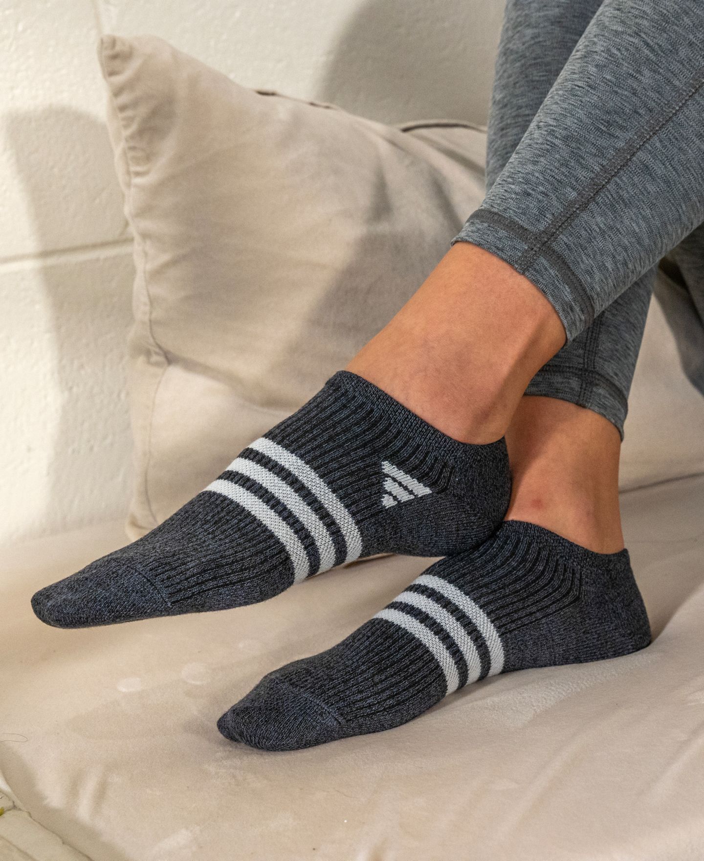 Носки Superlite, невидимые под одеждой, 6 шт. — adidas, цвет: Средний серый — фото 6