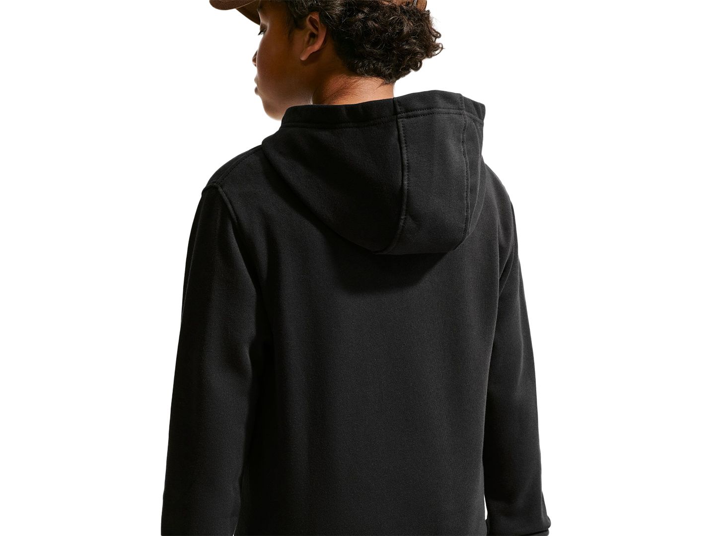 Худи Nike Sportswear Club Fleece Long-Sleeve для мальчиков, цвет: Чёрный — фото 5