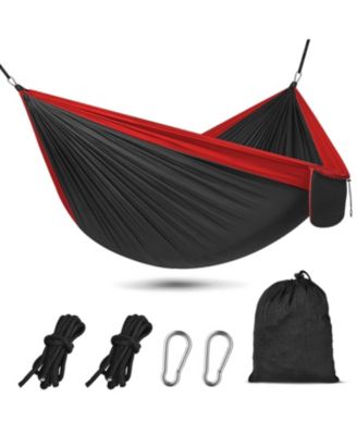  Portable Lightweight Camping Hammock With Tree Straps Carry Bag For Outdoor Travel