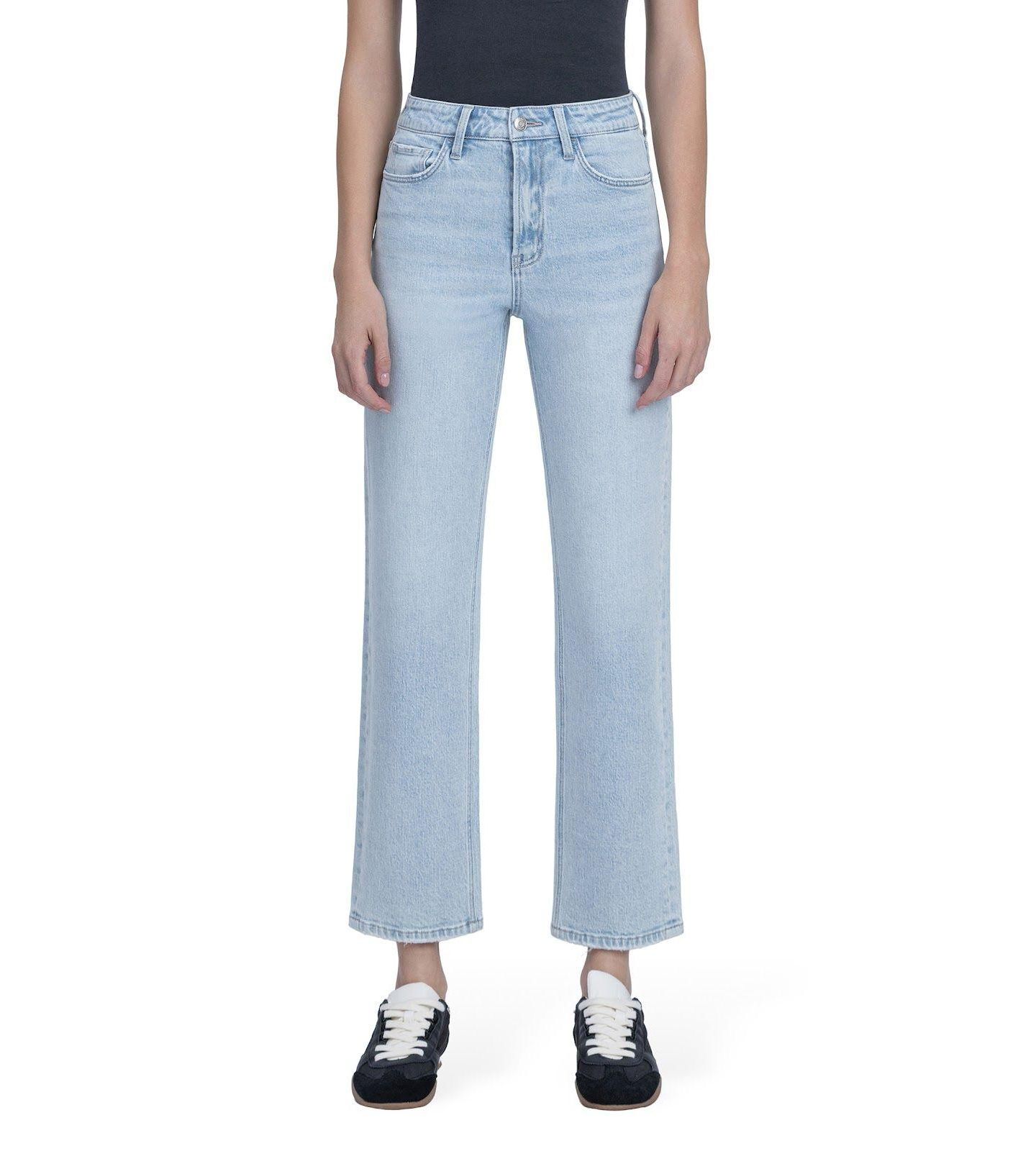 Женские джинсы Flying Monkey Super High Rise Tapered Leg, цвет: Синий — фото 1