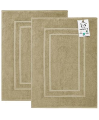 Cotton Super Absorbent Terry 2-Piece Bath Mat Set