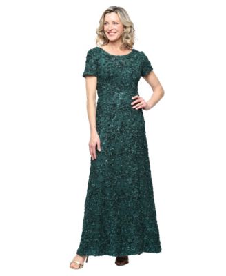 Petite Soutache Sequin A-Line Dress