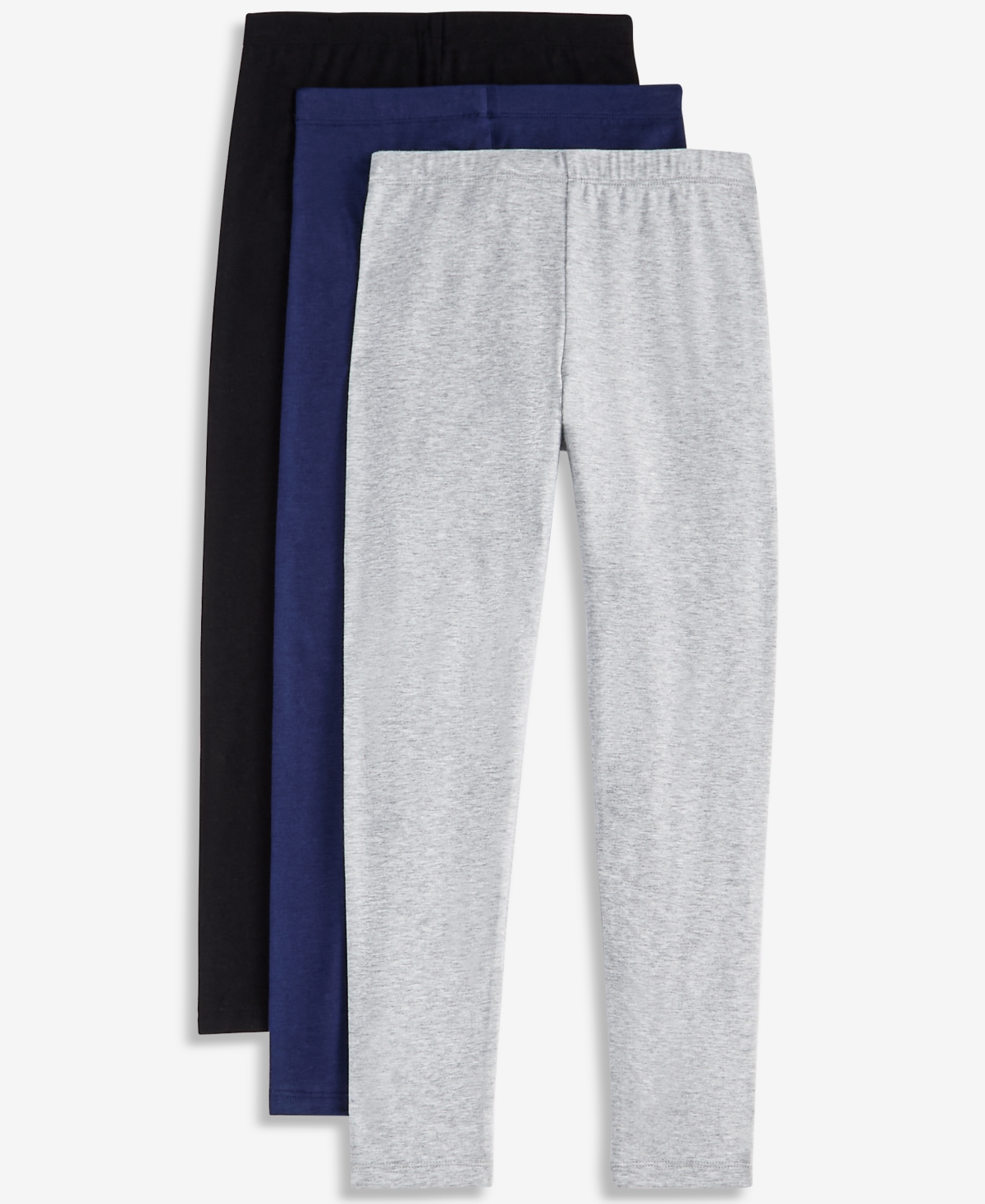 Epic Threads Toddler Girls' 12M-5T Solid and Heathered Leggings, 3-Pack, Macy's Exclusive