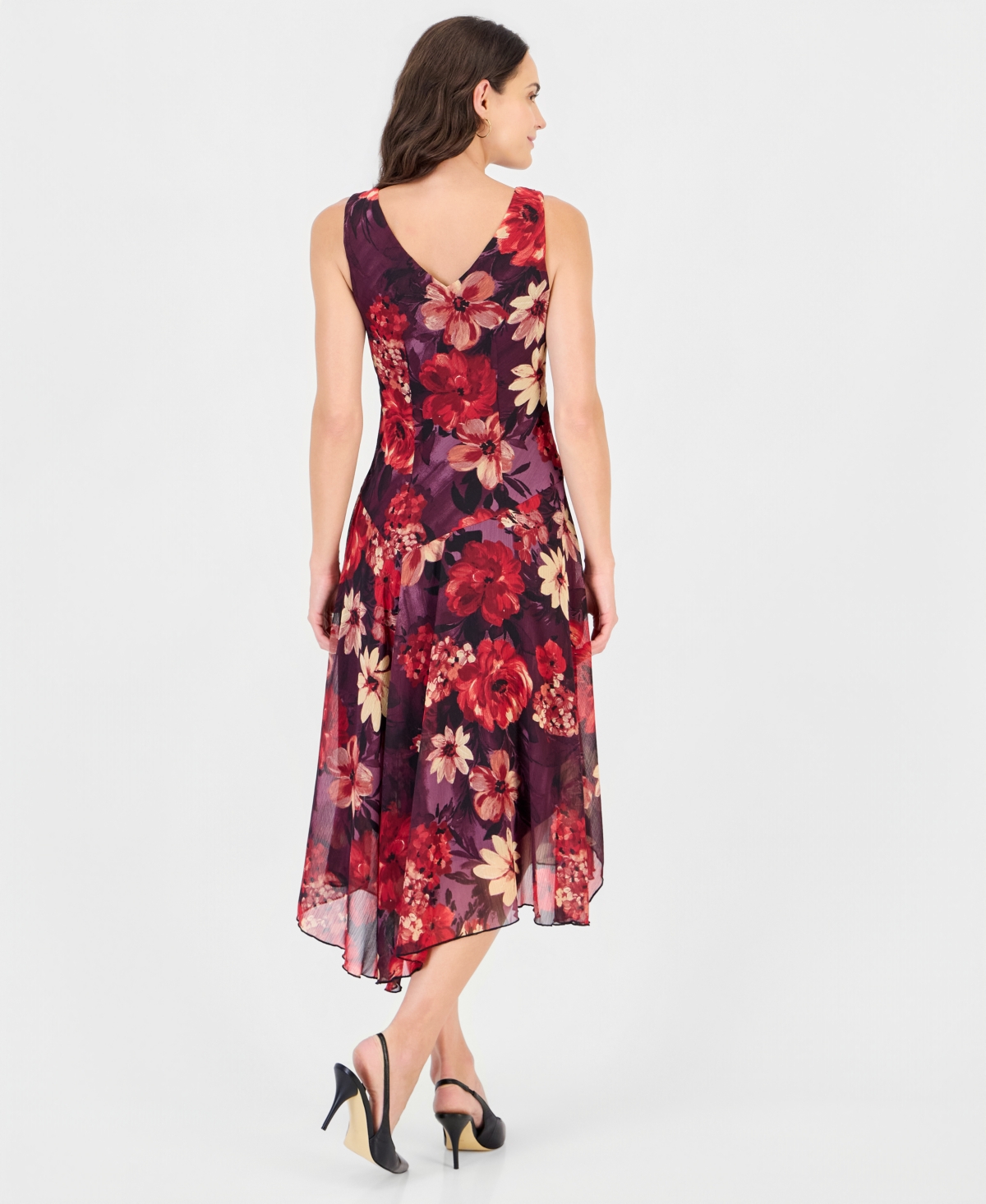 Connected Women's Floral Asymmetrical Dress