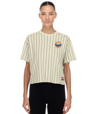 Women's Cream Houston Astros Throwback Boxy T-Shirt