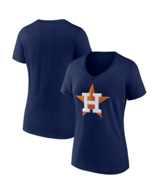 Women's Navy Houston Astros V-Neck T-Shirt