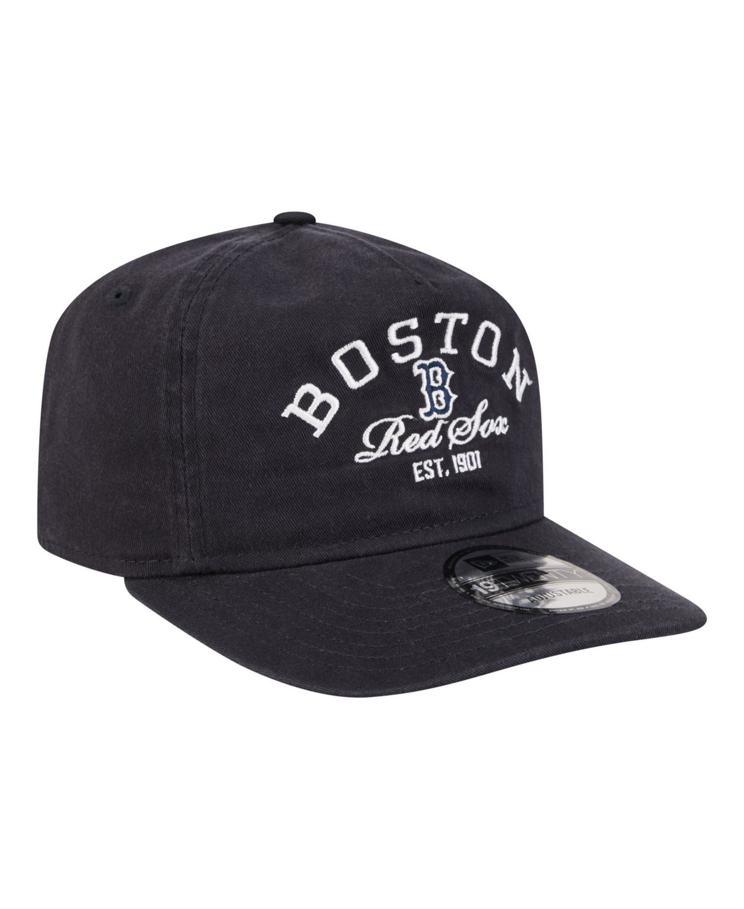 Men's Navy Boston Red Sox Stacked 19TWENTY Adjustable Hat