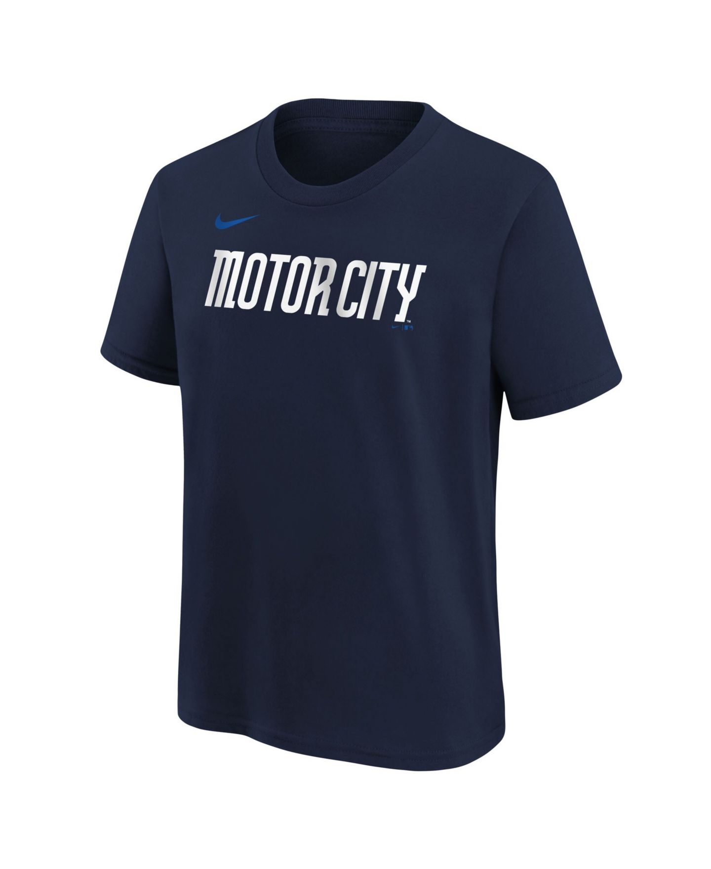 Детская футболка Nike Navy Detroit Tigers City Connect Wordmark — фото 2