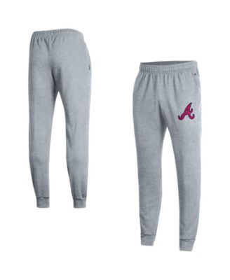 Men's Heather Gray Atlanta Braves Power blend Joggers