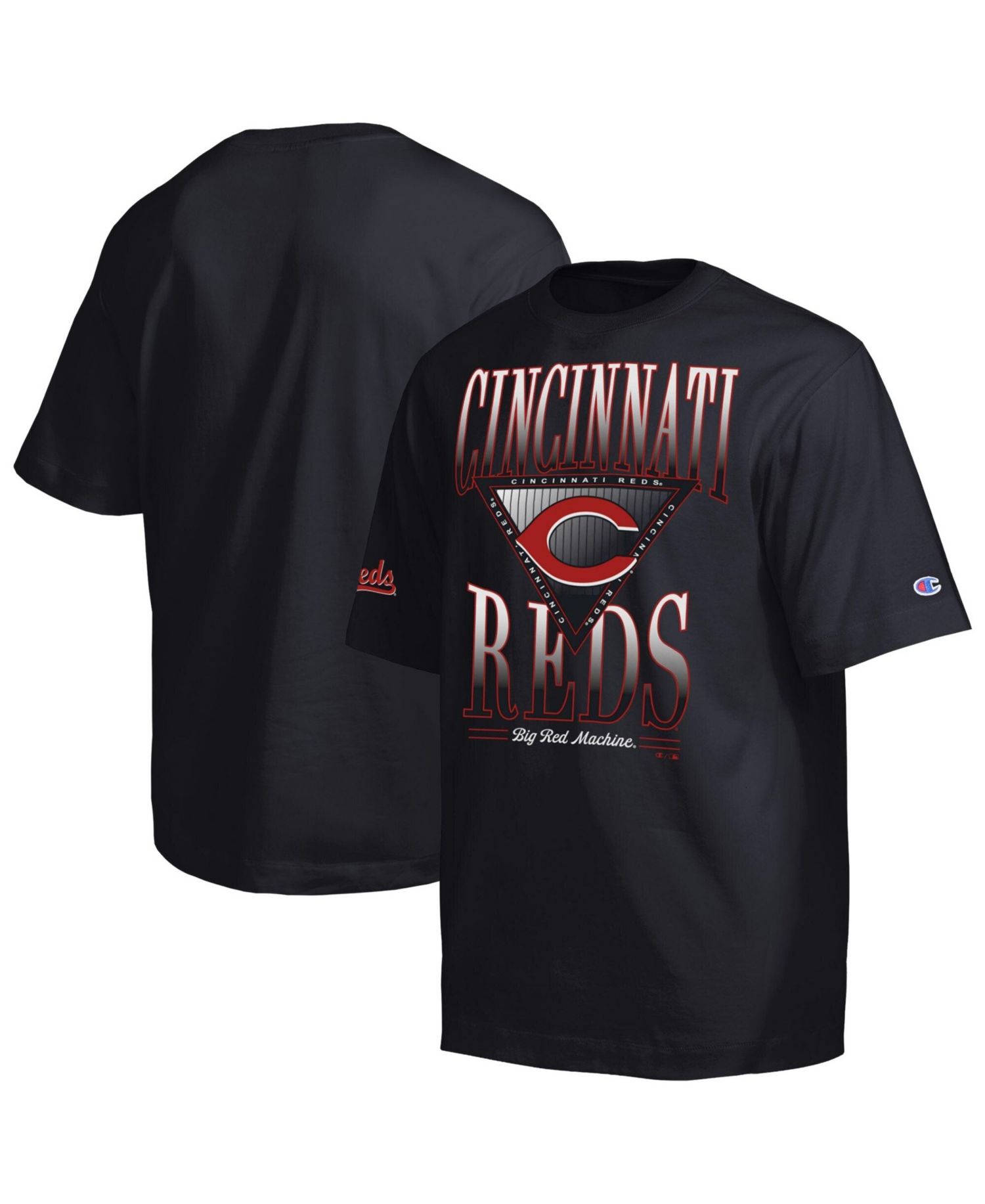 Men's Black Cincinnati Reds Traditions Two Locations T-Shirt
