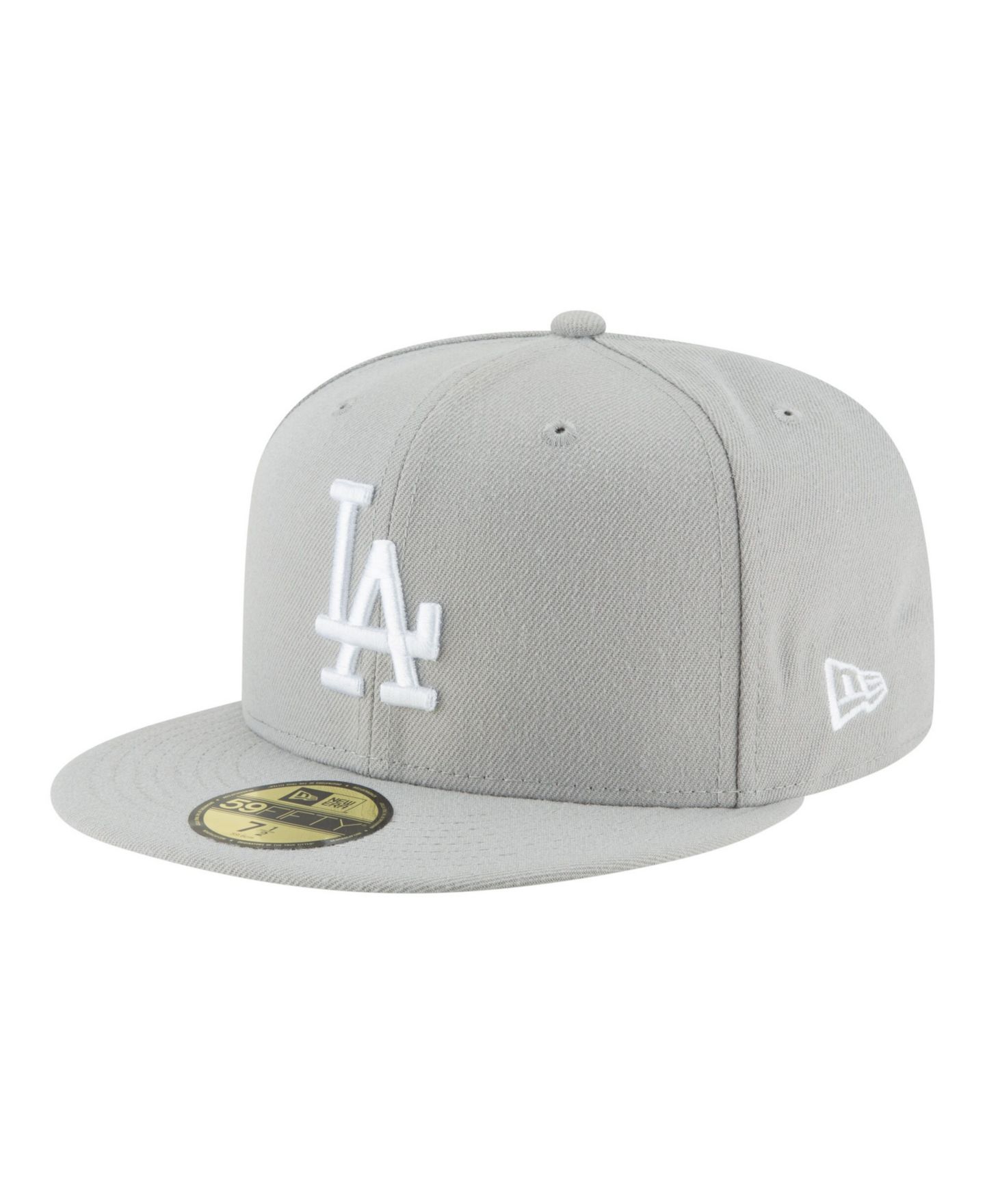 Мужская кепка New Era Gray Los Angeles Dodgers Blue Heaven on Earth Stadium Patch 59FIFTY Fitted Hat — фото 3
